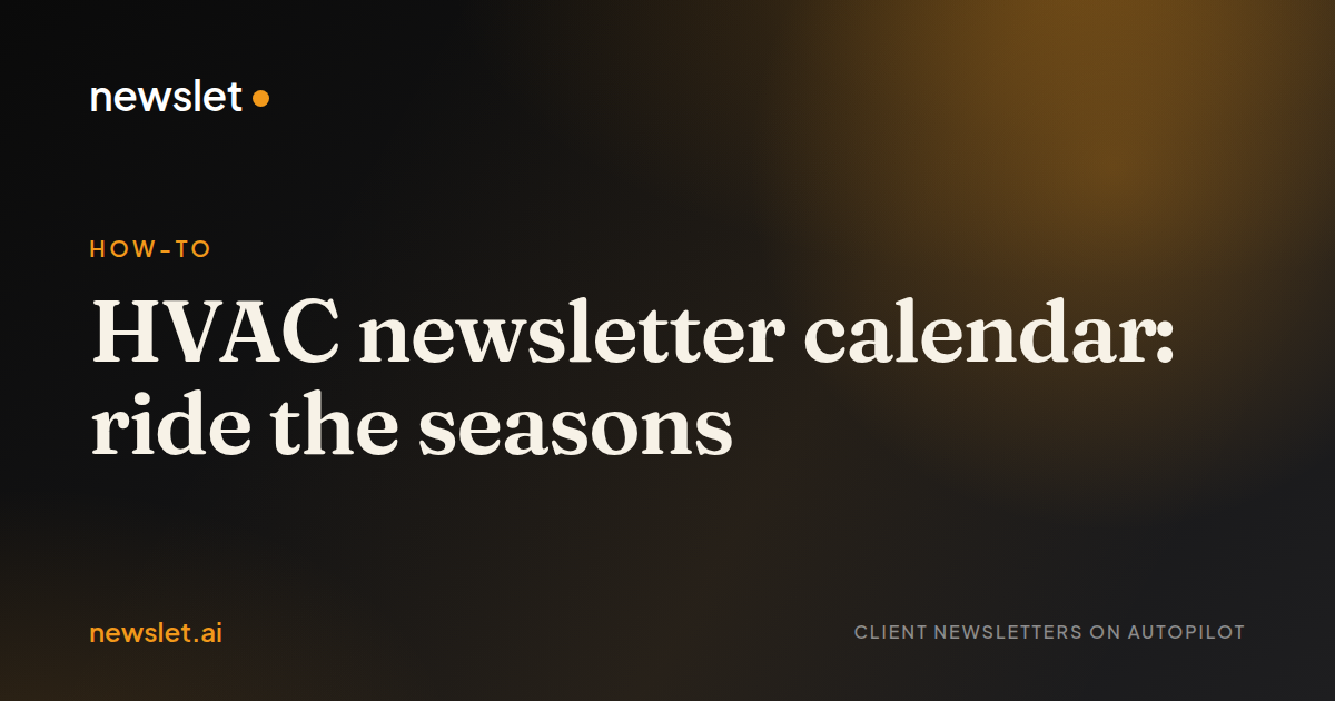 Cover image for “HVAC newsletter calendar: ride the seasons”